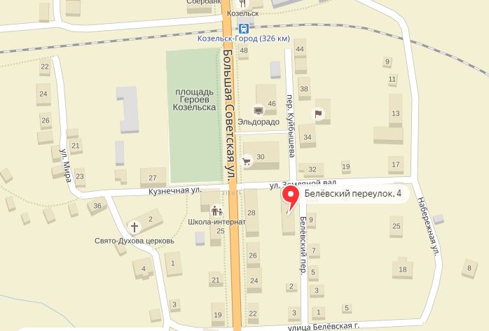 Космонавтов 8 карта